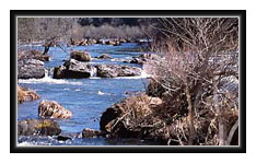 River rapids of the Mokelumne River, CA