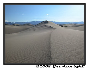 Lip of large dune in Death Valley