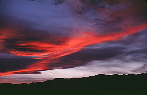 Sunset from Panamint Valley
