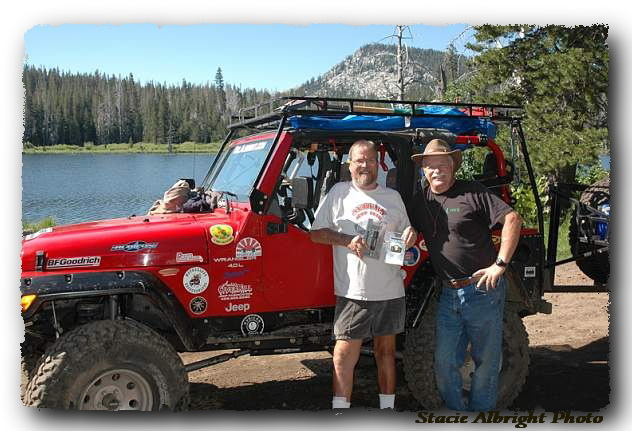 Dennis Mayer and Del with Hummer goodies