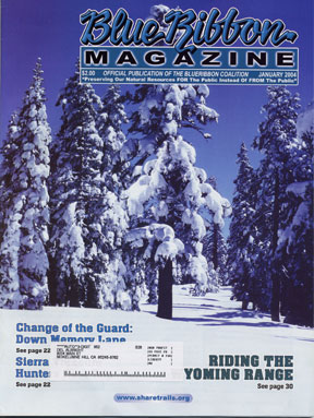 Snow and trees: BlueRibbon Magazine Cover Image by Del Albright