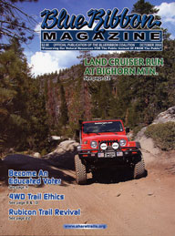 Jeep on Sierra Trek: BlueRibbon Magazine Cover Image by Del Albright