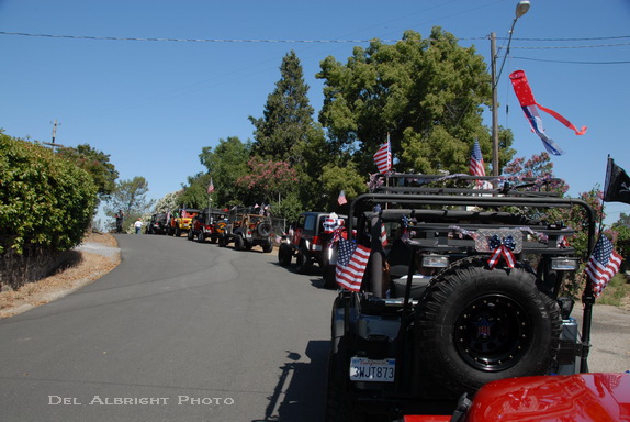 4x4's lined up for parade