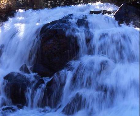 Lee Vining Creek Upper Falls near Mono Lake, CA