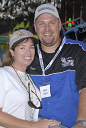 Stacie poses with world champ rock crawler, Dave Cole