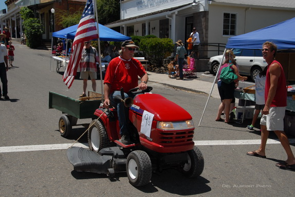 Parade poop scooping tractor for July 4th 