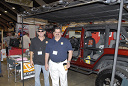 Off Road Expo 2008: 60 years of Made In American business, Eric (L) and David (R) Lichtbach of Olympic4x4 Products proudly show off their brand new JK Dave's Rack (not quite in production as of the Expo).    New products are always a great find at Expo.