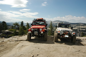Jeeps at Observation Point