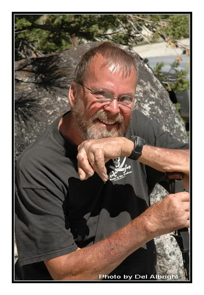 Dennis Mayer on the Rubicon Trail -- smiling