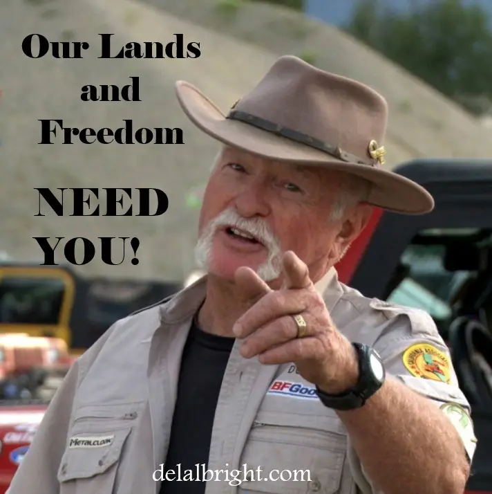 Del says our lands and freedom need you!
