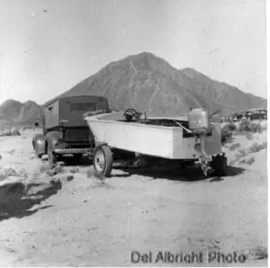 Vintage truck and boat at San Felipe