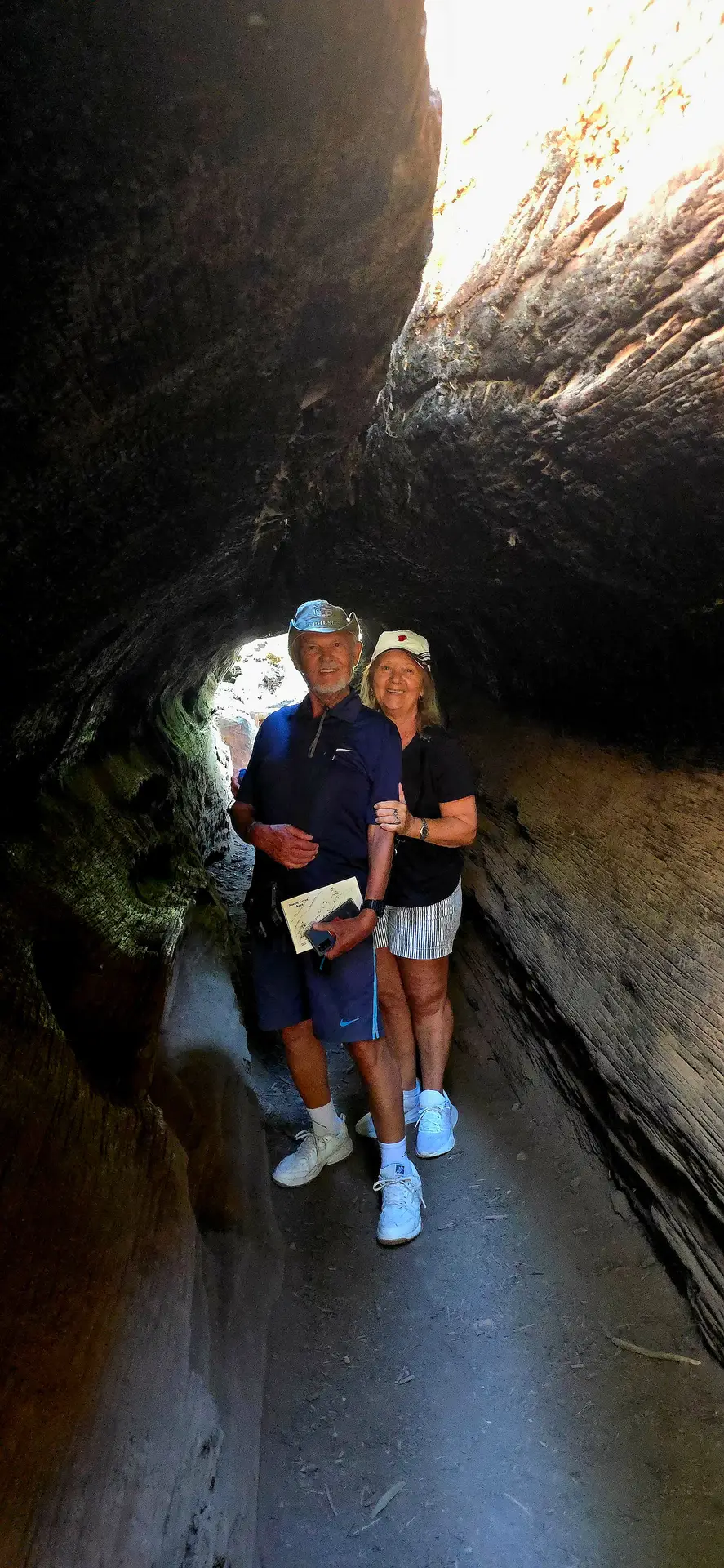 People inside Father of the Forest Giant Sequoia
