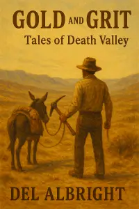 Death Valley Prospector with mule and pickax