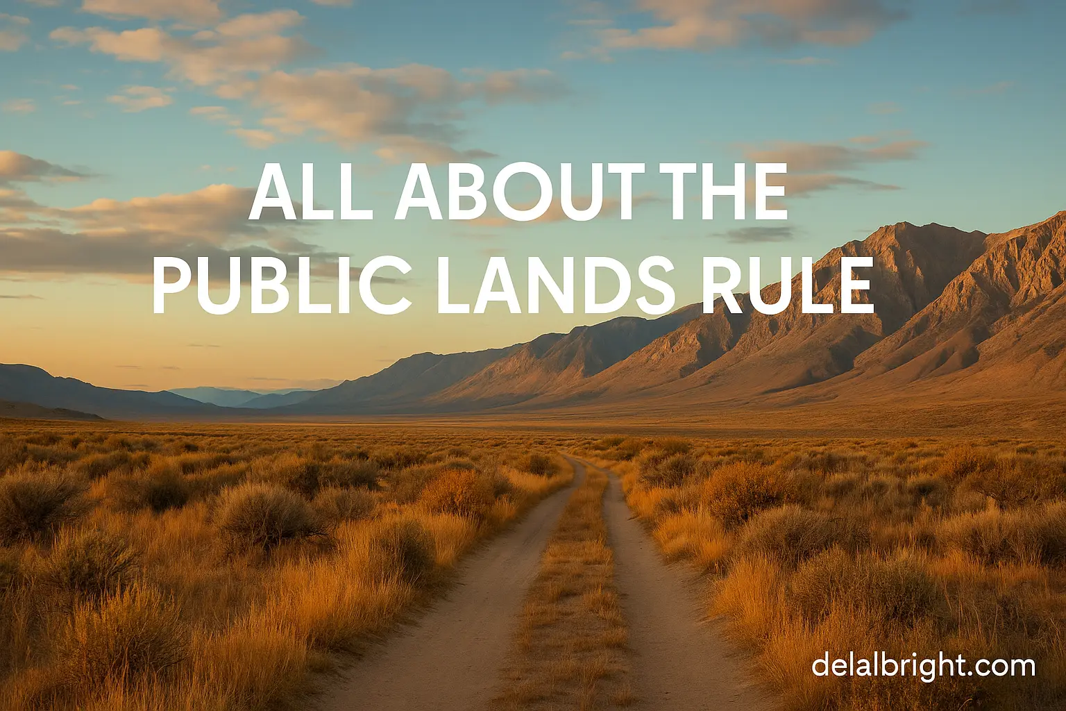 Public Lands Rule high desert scene