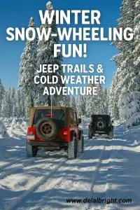 Winter snow wheeling