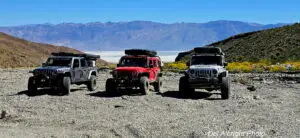 Jeeps in Death Valley