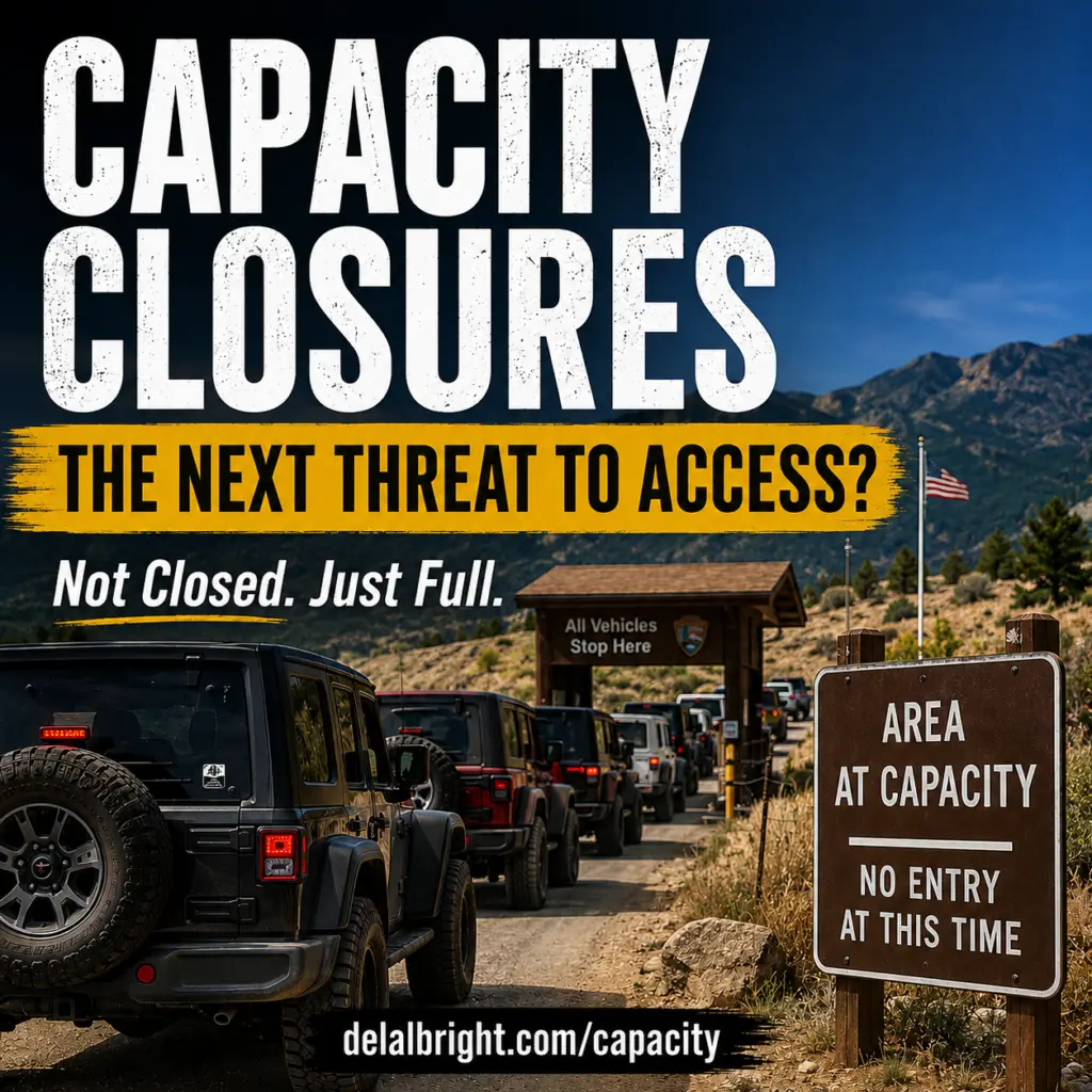 Sign showing area full due to capacity limits