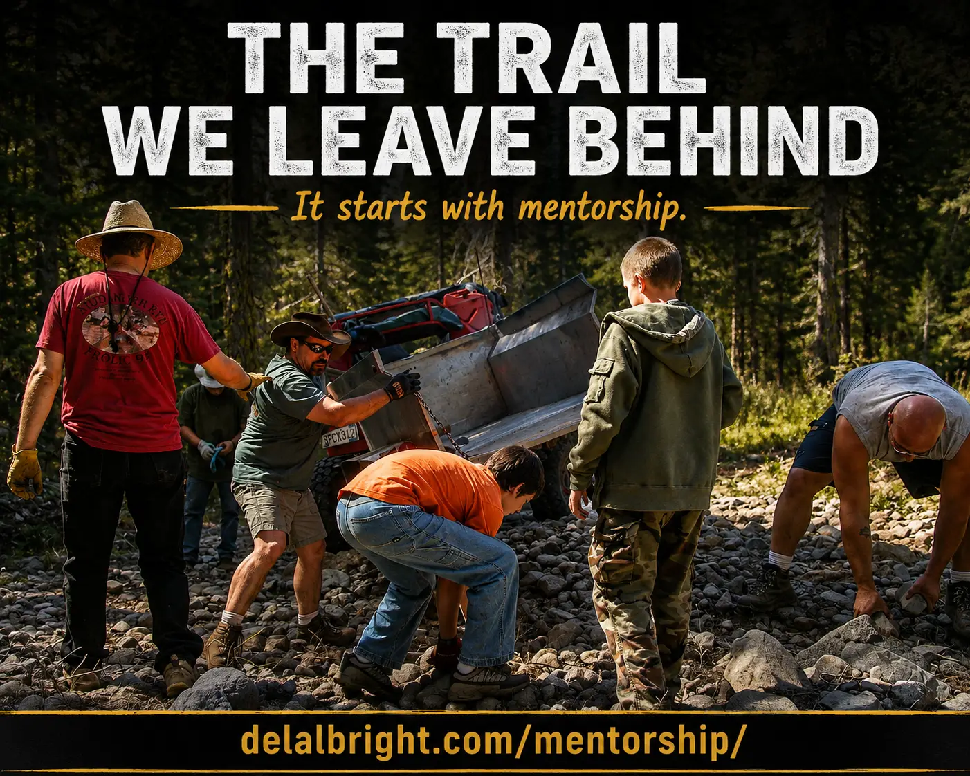 Mentorship with people working on rubicon Trail